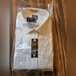 NWT Mens Jos A Bank Big Tall Traveler Dress Shirt 19 - 36 Traditional Fit.  #C
